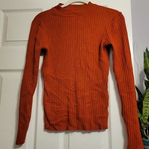 Burnt orange sweater
